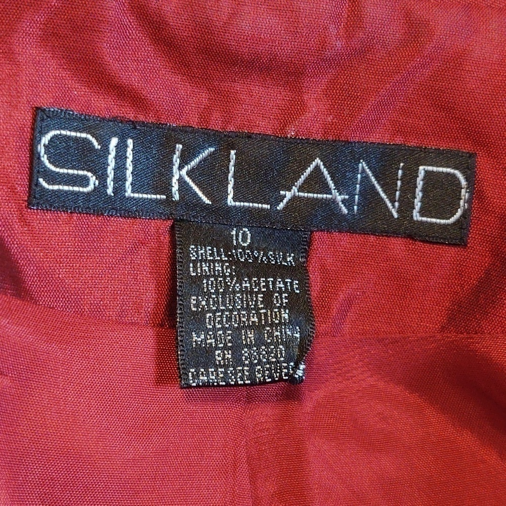 Slikland 100% Silk Women's three piece Pantsuit with beading on pants - Picture 6 of 15